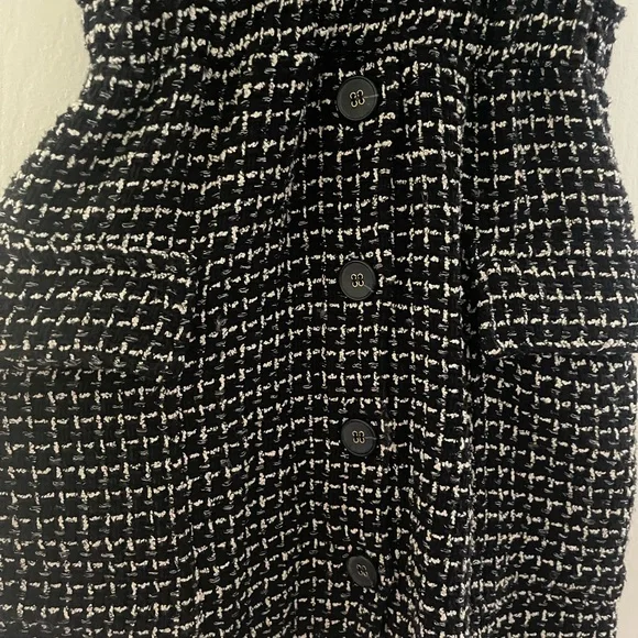Zara Monochrome Tweed Dress - Picture 2 of 3